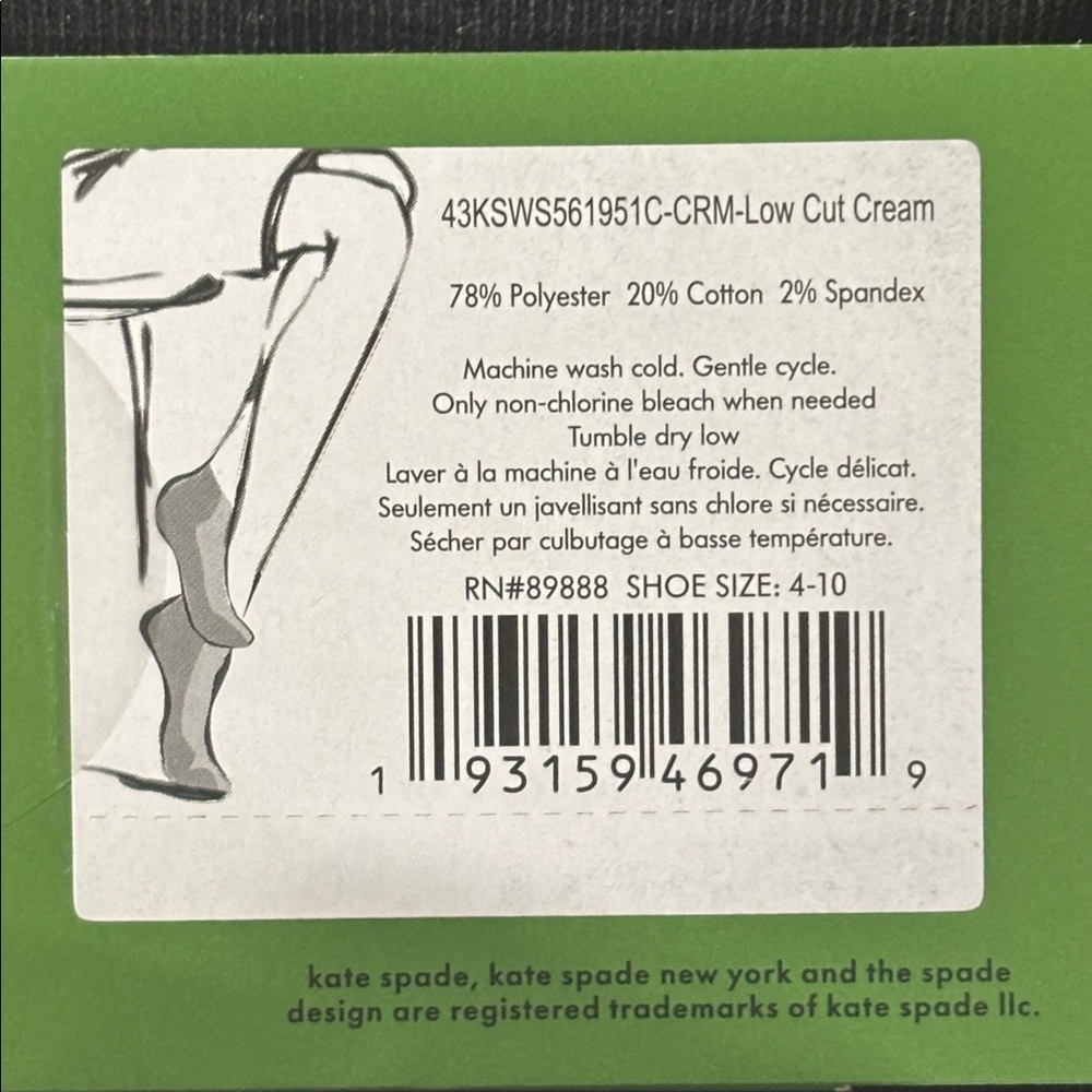 Kate Spade Low Cut Socks (3pair) - Picture 4 of 5